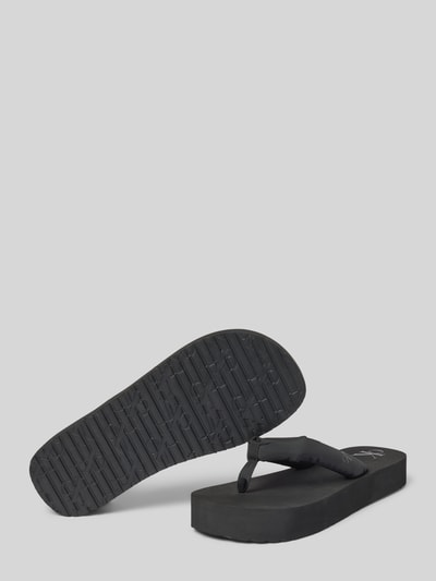 Calvin Klein Jeans Teenslippers met label- en logoprint, model 'BEACH SANDAL' Zwart - 4