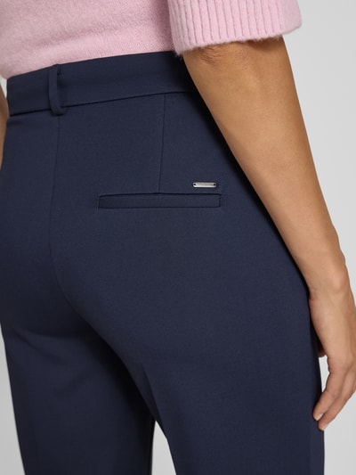 Brax Regular fit stoffen broek met persplooi, model 'Maine' Marineblauw - 3