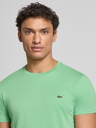 Lacoste T-Shirt mit Rundhalsausschnitt Modell 'Supima' Hellgruen 3