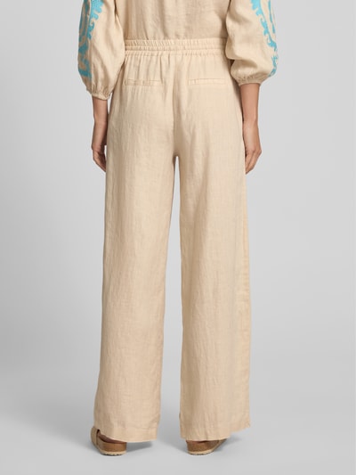 Emily Van den Bergh Stoffen broek met elastische band Zand - 5