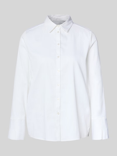 Milano Italy Bluzka koszulowa z listwą guzikową Biały 2