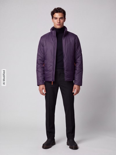 Polo Ralph Lauren Bomberjacke mit Reißverschlusstaschen Violett 1