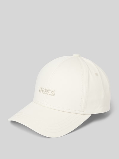 BOSS Baseballpet met labelstitching, model 'Ari' Offwhite - 1