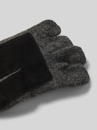 Barts Handschoenen met labeldetail, model 'HAAKON' Antraciet - 3