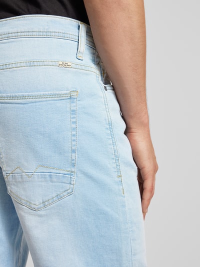 Blend Slim Fit Jeansshorts im 5-Pocket-Design Hellblau 3