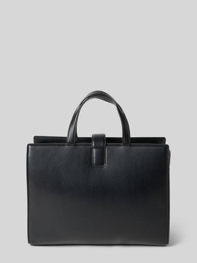 Tommy Hilfiger Schoudertas in leerlook, model 'HERITAGE SATCHEL' Zwart - 4