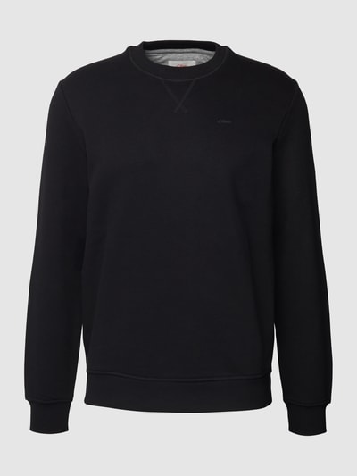 s.Oliver RED LABEL Sweatshirt mit Rundhalsausschnitt Black 2