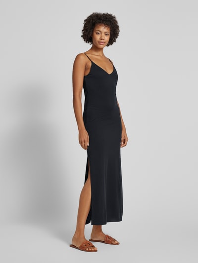 mbyM Sukienka midi z cienkimi ramiączkami model ‘Leslee’ Czarny 1