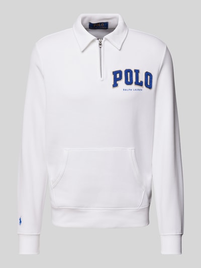 Polo Ralph Lauren Sweatshirt mit Polokragen Weiss 2