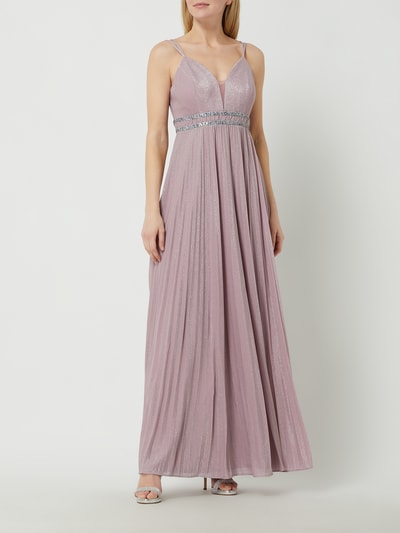 Jake*s Cocktail Abendkleid mit Herz-Ausschnitt  Mauve Melange 1