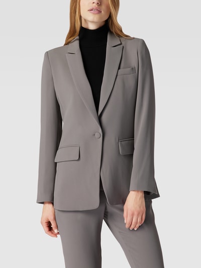 Emporio Armani Lange blazer met knoopsluiting Grafiet - 4