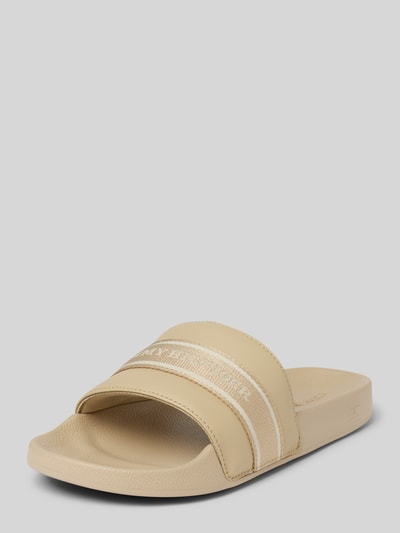 Tommy Hilfiger Badslippers met riempje met label Beige - 1