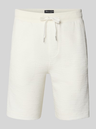 Marc O'Polo Relaxed Fit Sweatshorts aus Baumwoll-Mix Offwhite 2