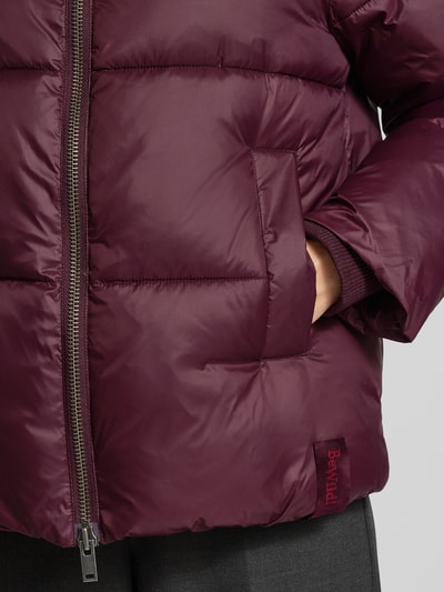 Milano Italy Steppjacke mit Kapuze Bordeaux 3