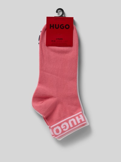 HUGO Socken aus Baumwoll-Mix mit Logo-Stitching im 2er-Pack Hellrosa 3
