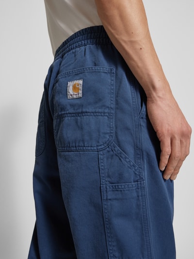 Carhartt Work In Progress Relaxed Fit Hose mit elastischem Bund Modell 'FLINT' Marine 3