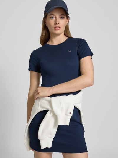 Tommy Hilfiger Getailleerde mini-jurk van puur katoen Marineblauw - 3