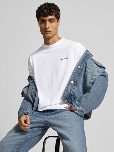 DAILY PAPER T-Shirt mit Label-Print Weiss 3