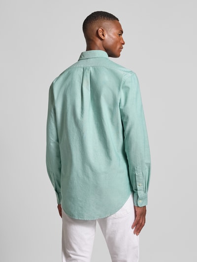 Polo Ralph Lauren Regular fit vrijetijdsoverhemd met logostitching, model 'Cub' Groen - 5