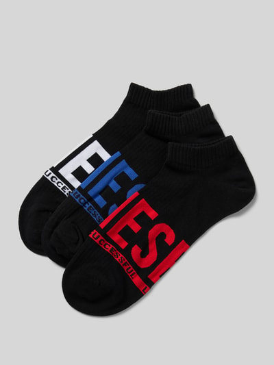 Diesel Socken mit Label-Print im 3er-Pack Black 1