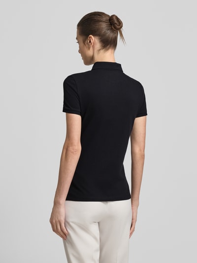 Christian Berg Woman Slim Fit Poloshirt mit Knopfleiste Black 5