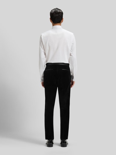 BOSS Slim Fit Anzughose aus reiner Baumwolle Modell 'H-GENIUS' Black 5