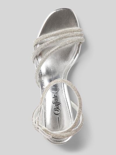 Buffalo Sandalette mit Strasssteinbesatz Modell 'LILLY' Silber 3