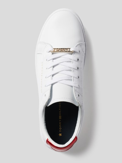 Tommy Hilfiger Lederen sneaker Wit - 5