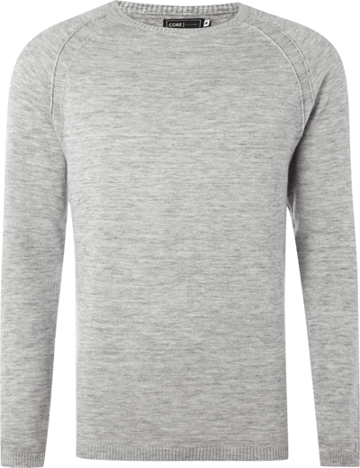 Jack & Jones Pullover in Melangeoptik  Mittelgrau Melange 5