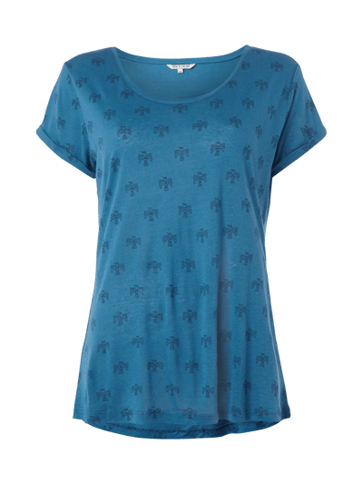 Review Shirt mit Adler-Prints Lagune Melange 1