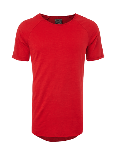 Rang emulsie hel REVIEW Lang shirt van slub jersey in rood online kopen | P&C