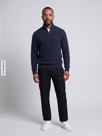 GANT Pullover aus reiner Wolle Hellblau Melange 1