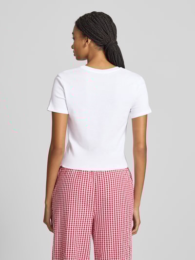 Only Regular Fit T-Shirt aus reiner Baumwolle Modell 'BINA LIFE' Weiss 5