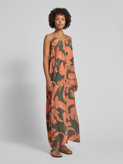 MOS MOSH Midi-jurk met all-over print, model 'Alohi Grace' Kaki - 1