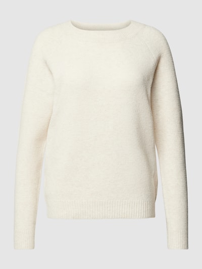 Vero Moda Strickpullover mit Rundhalsausschnitt Modell 'DOFFY' Ecru 2