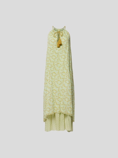Yvonne S Maxikleid mit Neckholder Hellgrün 2