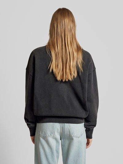 Armedangels Oversized sweatshirt met ribboorden Antraciet - 5