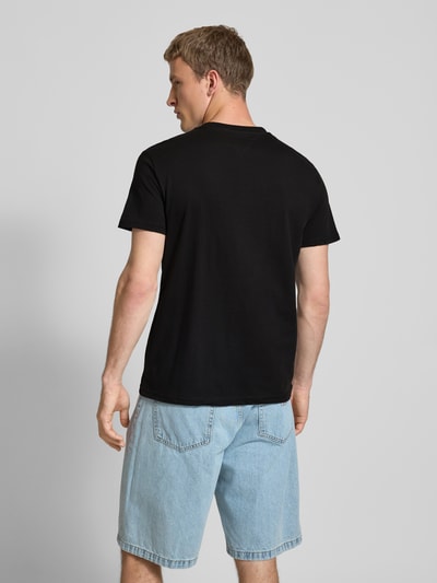 Tommy Jeans T-shirt o kroju regular fit z czystej bawełny Czarny 5