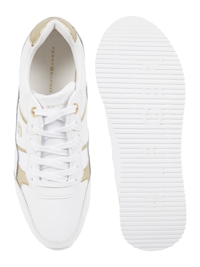 Tommy Hilfiger Lederen sneaker Wit - 5