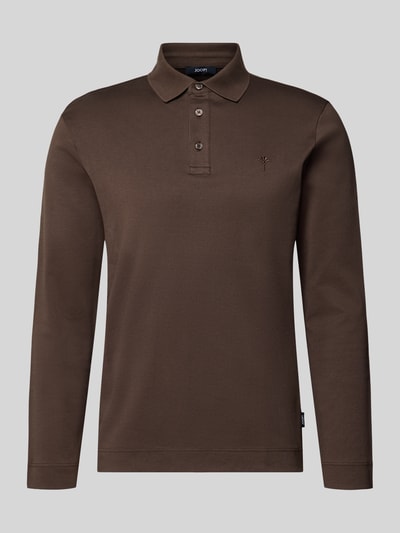 JOOP! COLLECTION modern fit poloshirt van pure katoen model '01Perolo' Chocoladebruin - 1
