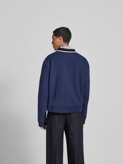 Marni Sweatjacke mit Knopfleiste Blau 5