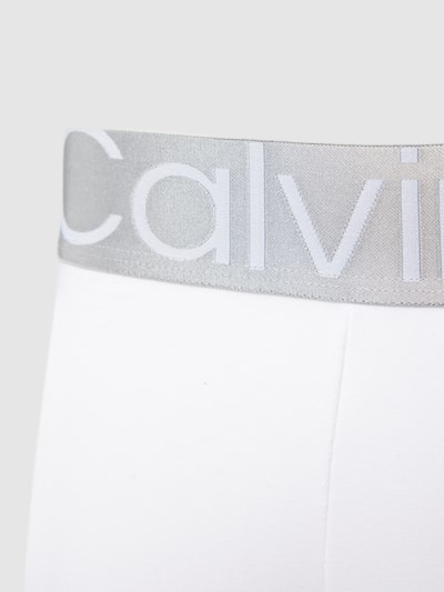 Calvin Klein Underwear Trunks mit elastischem Logo-Bund im 3er-Pack Modell 'Steel' Mittelgrau 2