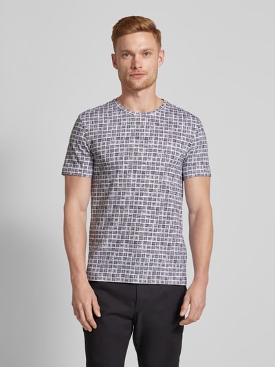 CK Calvin Klein Slim fit T-shirt met labeldetail, model 'BRUSH' Wit - 4