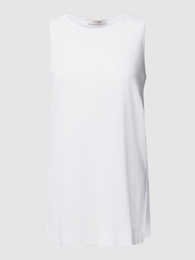 MaxMara Leisure Tank Top mit Strukturmuster Modell 'RUBENS' Weiss 2