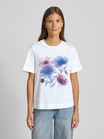 Rich & Royal T-shirt met motiefprint Wit - 4