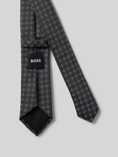 BOSS Stropdas met labeldetail Zwart - 2