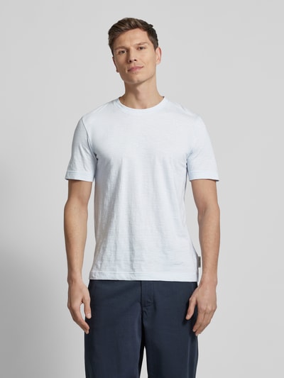 Marc O'Polo Regular Fit T-Shirt aus reiner Baumwolle Hellblau 4