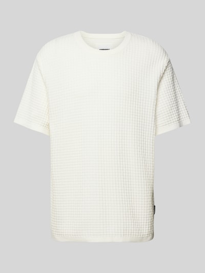 Armedangels T-shirt met ribboorden, model 'GRAANMOSO' Offwhite - 2