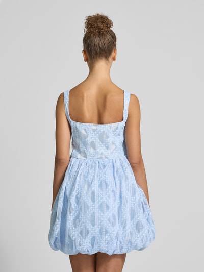 Amy Lynn Cocktailkleid mit Spitzenbesatz Modell 'Lisa' Hellblau 5