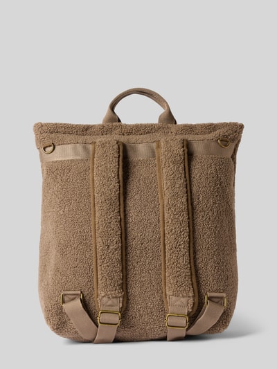 STUDIO NOOS Rucksack mit Logo-Patch Modell 'Teddy' Mittelbraun 4